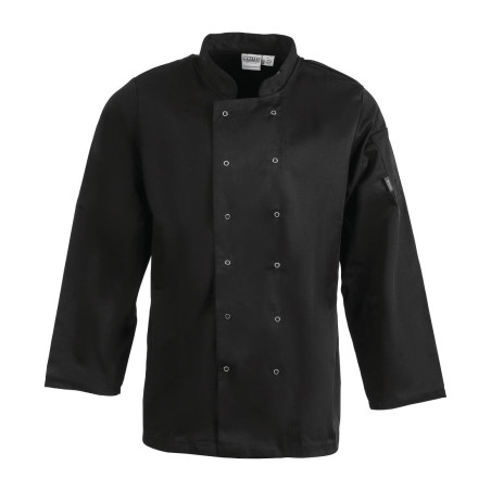 Virtuvės juoda ilgomis rankovėmis Vegas - S dydis - Whites Chefs Clothing - Fourniresto
