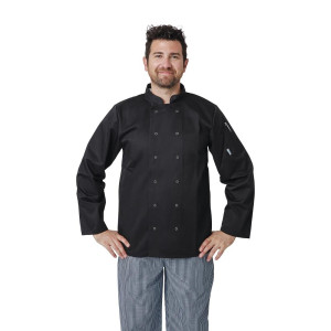 Virtuvės juoda ilgomis rankovėmis Vegas - S dydis - Whites Chefs Clothing - Fourniresto