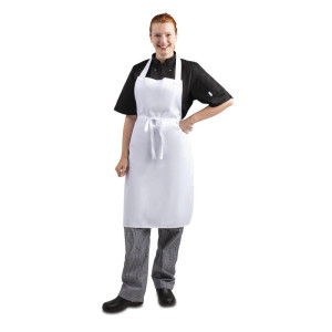Pilvo prijuostė Balta 711 x 656 mm - Balti virėjų drabužiai - Fourniresto