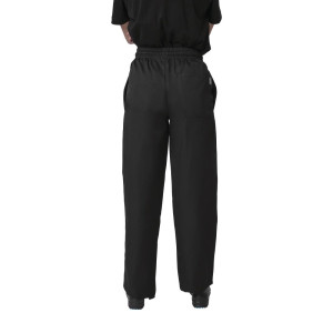 Juodos spalvos virtuvės kelnės Vegas - dydis XXL - Whites Chefs Clothing - Fourniresto