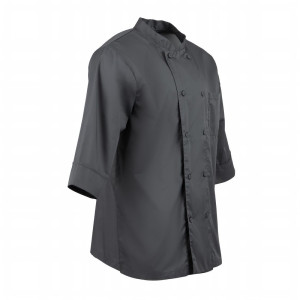 Virtuvės paltas, pilkas, unisex - dydis M - Chef Works - Fourniresto