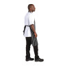 Tablier De Cuisine Rayé Noir Et Blanc 760 X 970 Mm - Whites Chefs Clothing - Fourniresto