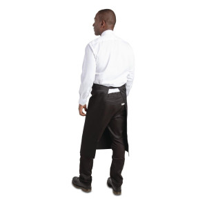Standartinė juoda polikotono prijuostė 914 x 762 mm - Whites Chefs Clothing - Fourniresto