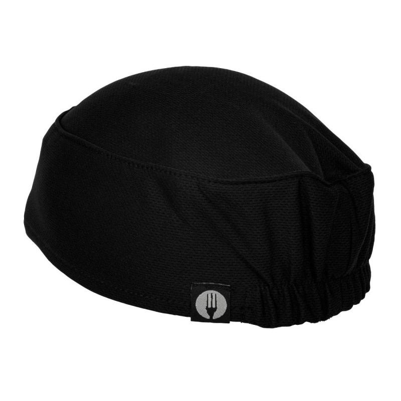 Total Black Kitchen Skull Cap - Chef Works - Fourniresto Total Black Kitchen Skull Cap - Chef Works - Fourniresto