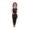 Padavėjo juodas V formos kaklo polikotono priekinė dalis 838 x 698 mm - Whites Chefs Clothing - Fourniresto
