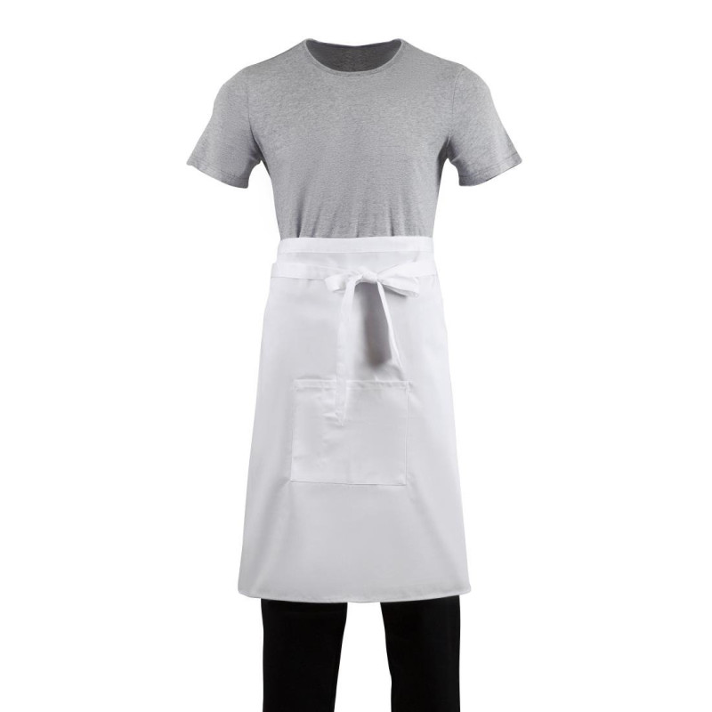 Standard White Server Apron 1000 X 700 mm - Whites Chefs Clothing - Fourniresto Standard White Server Apron 1000 X 700 mm - Whites Chefs Clothing - Fourniresto
