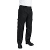 Virtuvės kelnės Mixte Fit Cargo juodos spalvos - dydis XL - Chef Works - Fourniresto
