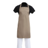 Ruda polikotono prijuostė su juosta 711 x 965 mm - Whites Chefs Clothing - Fourniresto