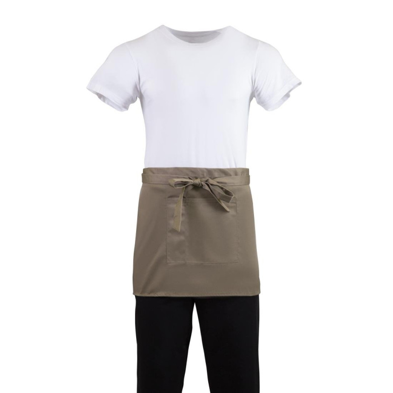 Tablier de Serveur Court Marron Clair en Polycoton 373 x 750 mm - Whites Chefs Clothing - Fourniresto Tablier de Serveur Court Marron Clair en Polycoton 373 x 750 mm - Whites Chefs Clothing - Fourniresto