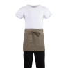 Tablier de Serveur Court Marron Clair en Polycoton 373 x 750 mm - Whites Chefs Clothing - Fourniresto