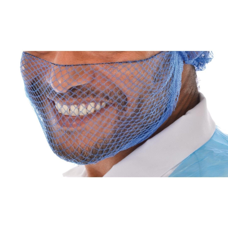 Filets à Barbe Bleus - Taille Unique - Lot de 50 - FourniResto - Fourniresto Filets à Barbe Bleus - Taille Unique - Lot de 50 - FourniResto - Fourniresto