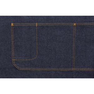 Indigo Memphis atlenkiamas priekinis įdirbtas 760 x 865 mm - Chef Works - Fourniresto