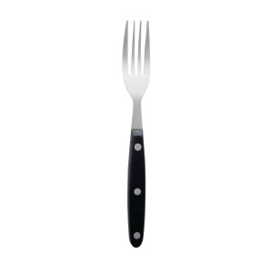 Mėsos šakutė su juodu rankena 200 mm - 12 vnt. - Olympia - Fourniresto