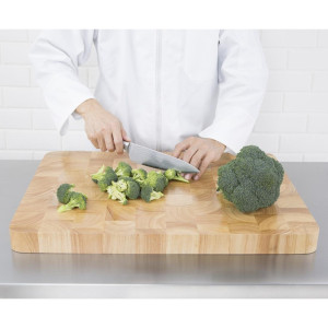 Medinis stačiakampis pjaustymo lenta 610 x 455 mm - Vogue - Fourniresto