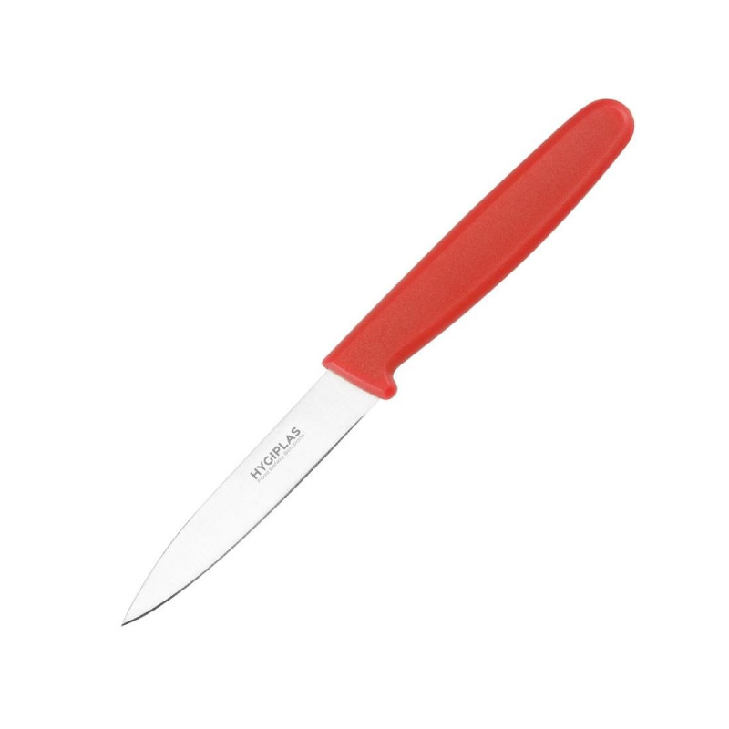 Peilis su raudona 7,5 cm ašmeniu - Hygiplas - Fourniresto Peilis su raudona 7,5 cm ašmeniu - Hygiplas - Fourniresto