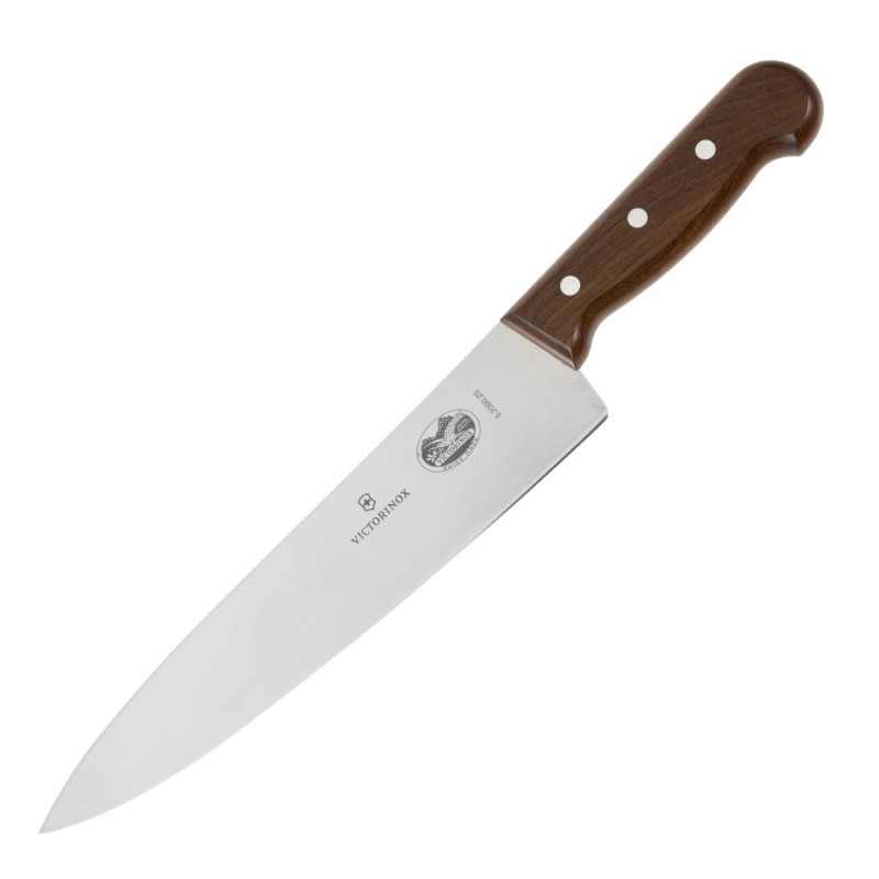 Chef's Knife with Wooden Handle Blade 25.5 cm - Victorinox - Fourniresto Chef's Knife with Wooden Handle Blade 25.5 cm - Victorinox - Fourniresto