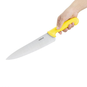 Virtuvės peilis Geltona Lankstymo 25,5 cm - Hygiplas - Fourniresto