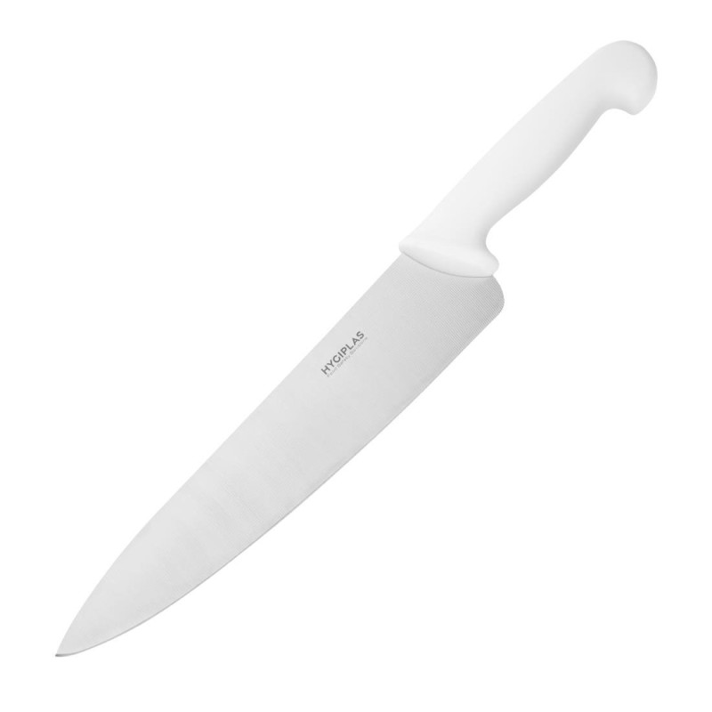 Virtuvės peilis, baltas, 25,5 cm ašmenys - Hygiplas - Fourniresto Virtuvės peilis, baltas, 25,5 cm ašmenys - Hygiplas - Fourniresto