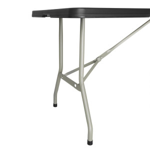 Lankstus juodas stalas, 180 cm ilgio, centriniame - Bolero - Fourniresto