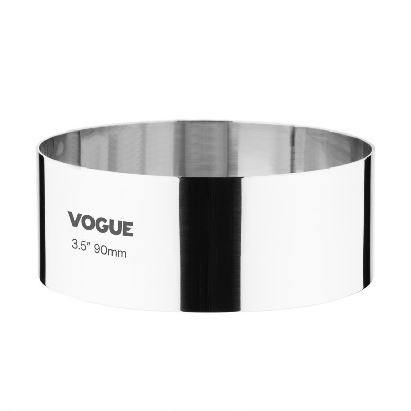 Cercle À Mousse En Inox Ø 90 Mm P 35 Mm - Vogue - Fourniresto Cercle À Mousse En Inox Ø 90 Mm P 35 Mm - Vogue - Fourniresto