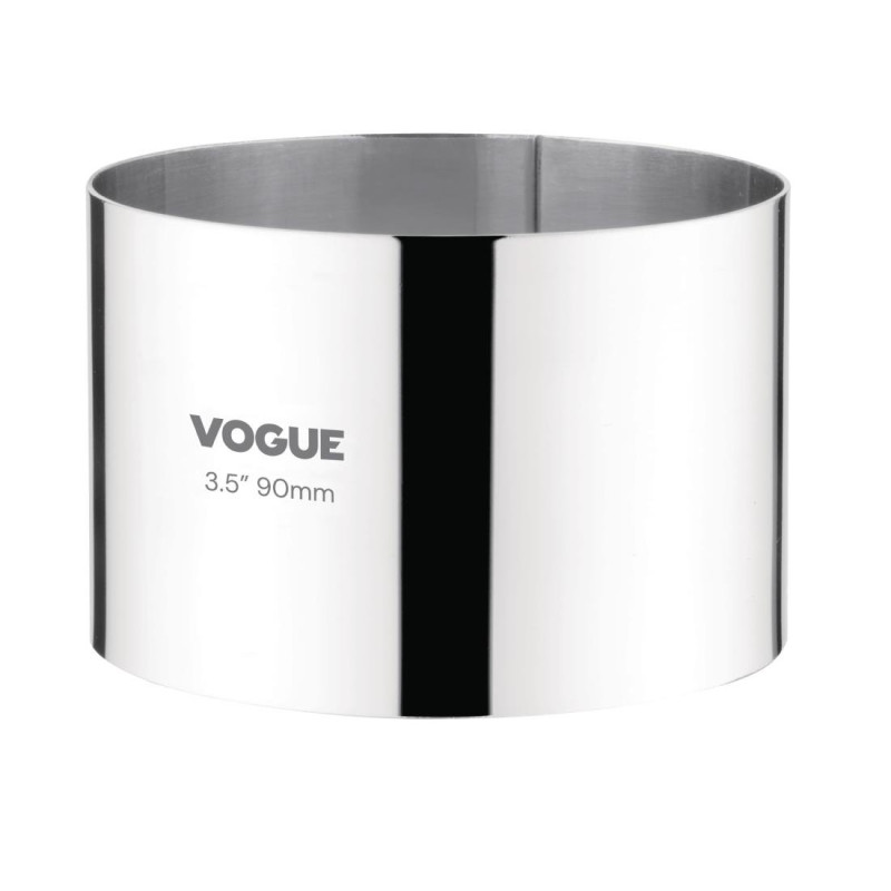 Cercle À Mousse En Inox Ø 90 Mm P 60 Mm - Vogue - Fourniresto Cercle À Mousse En Inox Ø 90 Mm P 60 Mm - Vogue - Fourniresto