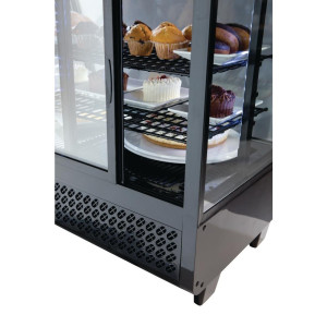 Vitrina šaldytuvas juoda - 100 L - Polar