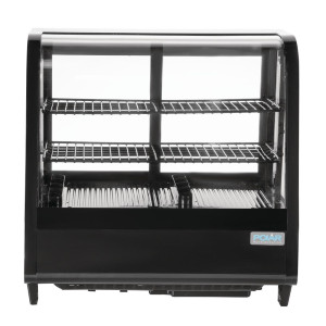 Vitrina šaldytuvas juoda - 100 L - Polar