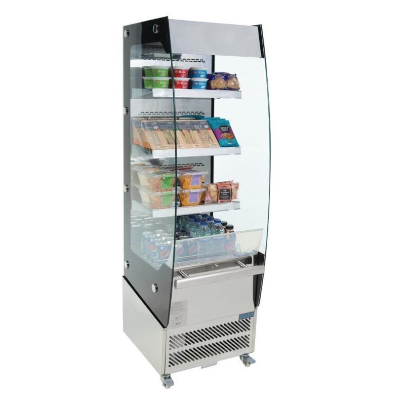 Vitrina su pozityviu savitarnos režimu, nerūdijančio plieno, 220 l - Polar - Fourniresto Vitrina su pozityviu savitarnos režimu, nerūdijančio plieno, 220 l - Polar - Fourniresto