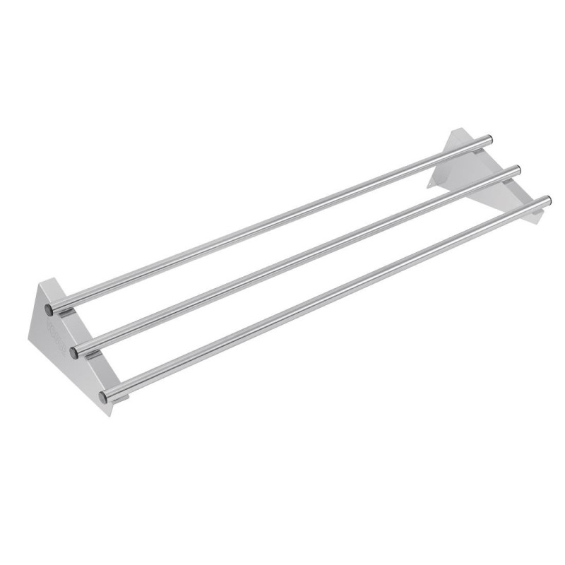 Tubular Stainless Steel Wall Shelf - 1200 X 300 mm - Vogue - Fourniresto Tubular Stainless Steel Wall Shelf - 1200 X 300 mm - Vogue - Fourniresto