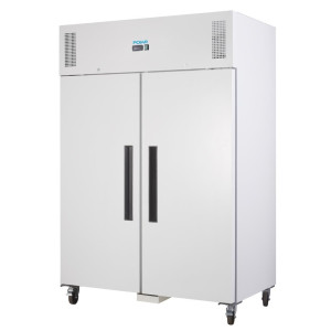 Šaldytuvas su neigiamu temperatūros režimu, baltas, GN 2/1, dvigubos durys, 1200 l - Polar - Fourniresto