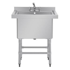 Gili kriauklė su atlošu 100 l 770 x 600 mm - Vogue - Fourniresto
