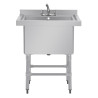 Gili kriauklė su atlošu 100 l 770 x 600 mm - Vogue - Fourniresto