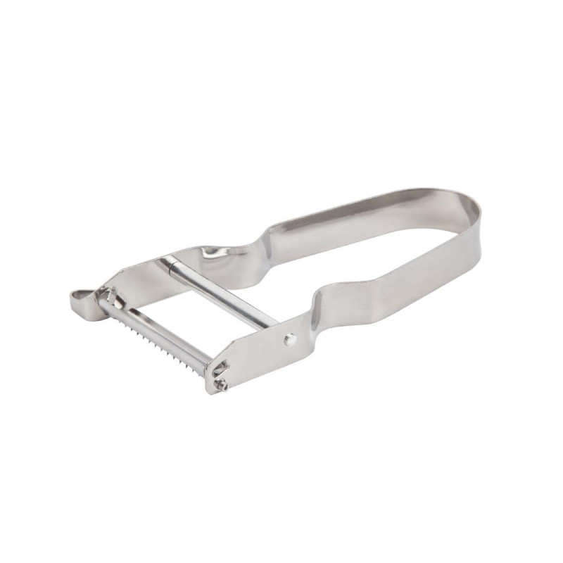 Stainless Steel Julienne Peeler - Vogue - Fourniresto Stainless Steel Julienne Peeler - Vogue - Fourniresto