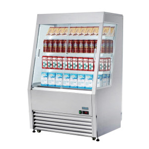 Vitrine Sieninė Šaldoma Teigiama 3 Lentynos - 918 mm - Polar