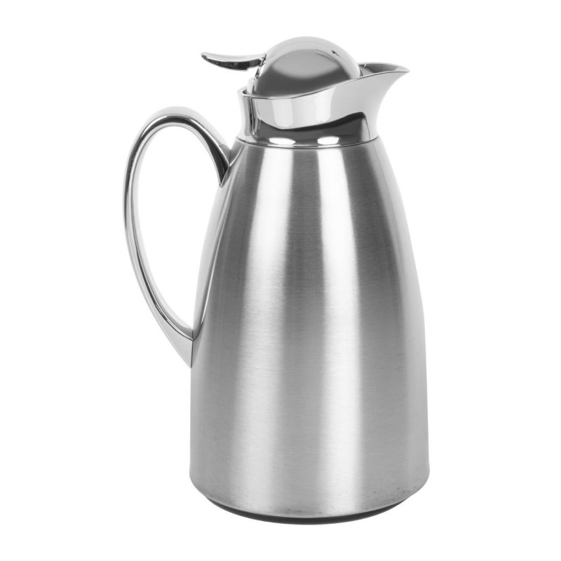 Thermal Jug Chrome 1 L - Olympia - Fourniresto Thermal Jug Chrome 1 L - Olympia - Fourniresto