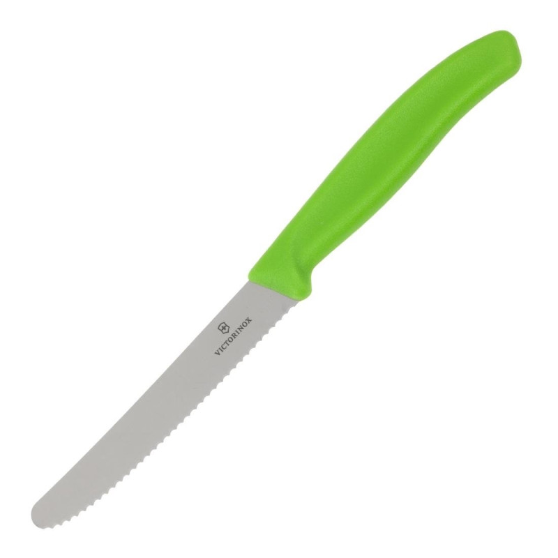 Green Tomato Knife Serrated Blade 11 cm - Victorinox - Fourniresto Green Tomato Knife Serrated Blade 11 cm - Victorinox - Fourniresto