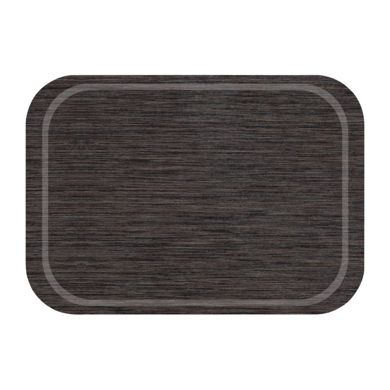 Non-slip Wenge Melamine Service Tray 375 x 265 mm - Roltex - Fourniresto Non-slip Wenge Melamine Service Tray 375 x 265 mm - Roltex - Fourniresto
