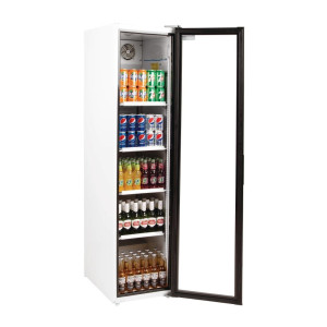 Stiklinių butelių šaldytuvas Slimline juodas - Polar - Fourniresto