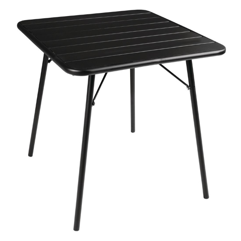 Kvadratinis juodas plieninis grotelis 700 x 700 mm - Bolero - Fourniresto Kvadratinis juodas plieninis grotelis 700 x 700 mm - Bolero - Fourniresto