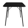 Kvadratinis juodas plieninis grotelis 700 x 700 mm - Bolero - Fourniresto