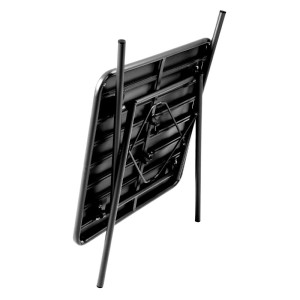 Kvadratinis juodas plieninis grotelis 700 x 700 mm - Bolero - Fourniresto
