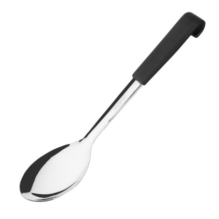 Patiekalų šaukštas su juodu rankenėliu iš nerūdijančio plieno 340 mm - Vogue - Fourniresto