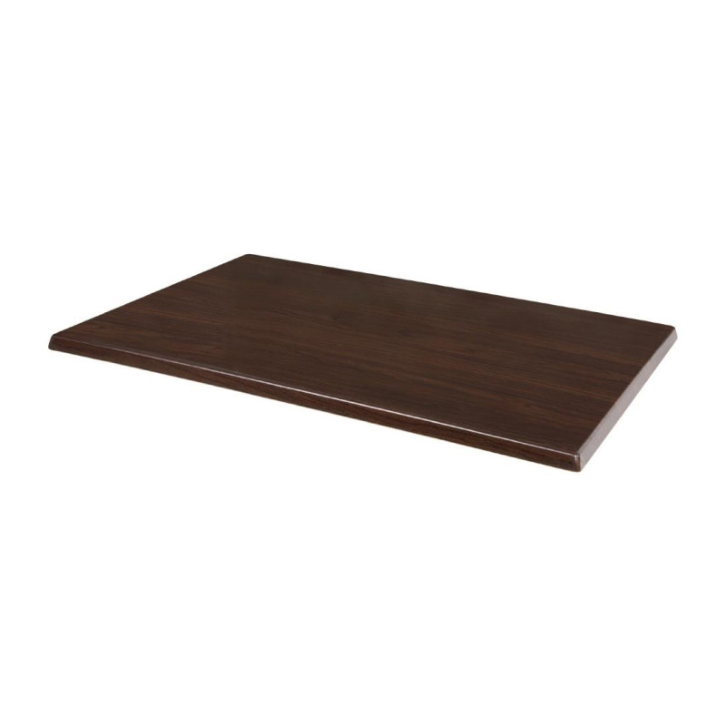 Plateau de Table Rectangulaire Pré Percé Marron Foncé - Bolero - Fourniresto Plateau de Table Rectangulaire Pré Percé Marron Foncé - Bolero - Fourniresto