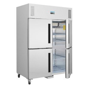 Šaldytuvas su teigiamu temperatūros režimu, 2 durimis GN 2/1, serija G, 1200 L - Polar - Fourniresto