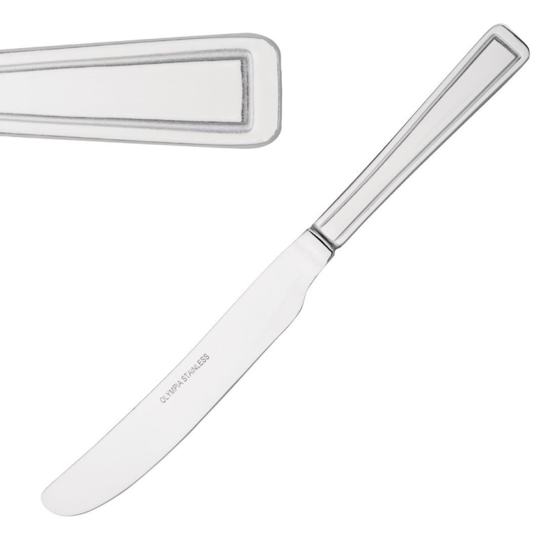 Couteau De Table Harley En Inox - Lot De 12 - Olympia - Fourniresto Couteau De Table Harley En Inox - Lot De 12 - Olympia - Fourniresto