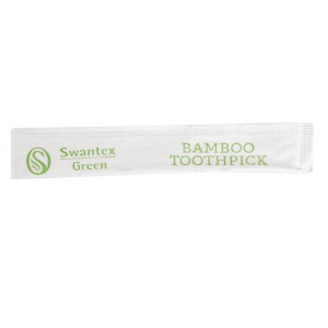 Bambuko pluošto indai, supakuoti atskirai, Swantex - 1000 vnt. - FourniResto - Fourniresto