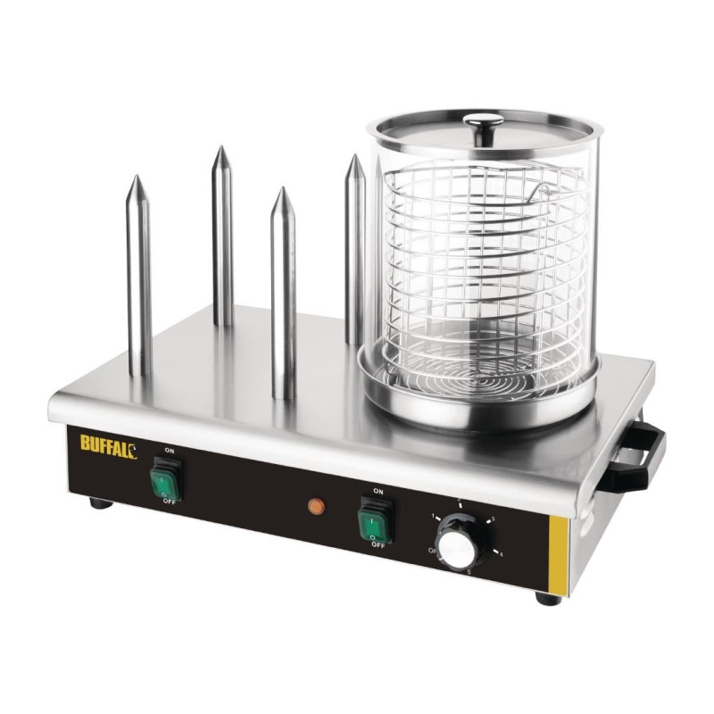 Hot dog warmer 4 plots - Buffalo - Fourniresto Hot dog warmer 4 plots - Buffalo - Fourniresto
