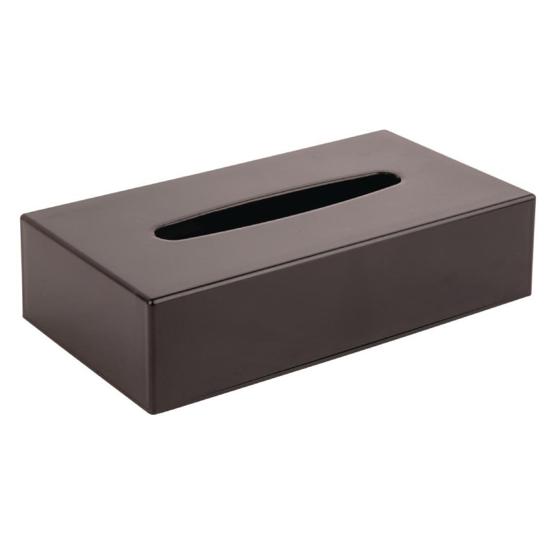 Rectangular Black Tissue Box - Bolero - Fourniresto Rectangular Black Tissue Box - Bolero - Fourniresto