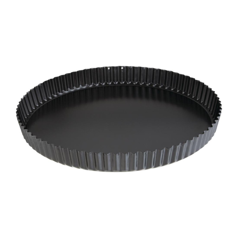 Moule à Tarte Antiadhésif avec Fond Mobile Ø 300mm - Vogue - Fourniresto Moule à Tarte Antiadhésif avec Fond Mobile Ø 300mm - Vogue - Fourniresto