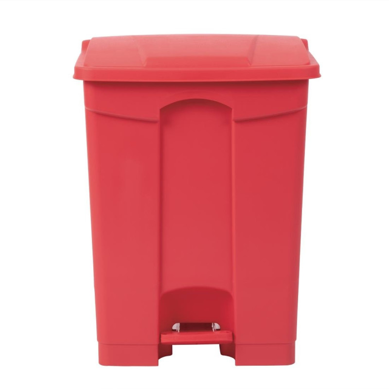 Poubelle de Cuisine à Pédale Rouge 65L - Jantex - Fourniresto Poubelle de Cuisine à Pédale Rouge 65L - Jantex - Fourniresto